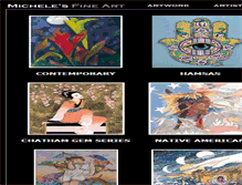 Tablet Screenshot of michelesfineart.com